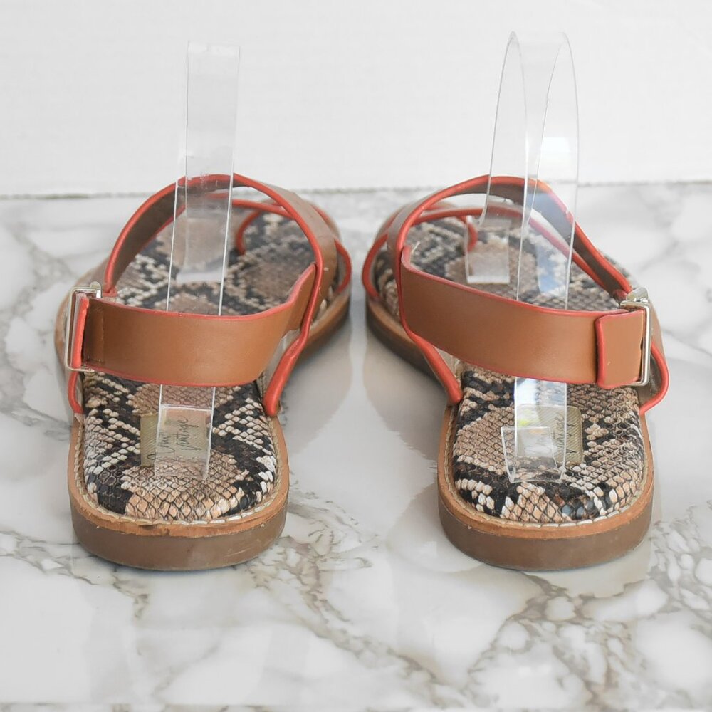 Crown Vintage Aaliyah Leather Sandal Brown Size 6.5 M - Picture 5 of 7